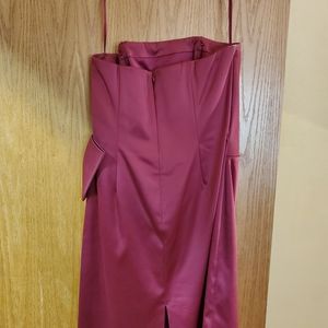 Fuscia evening dress